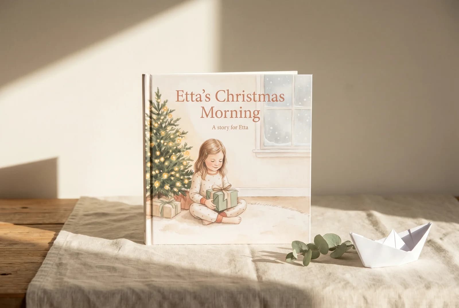 A personalised Christmas storybook example