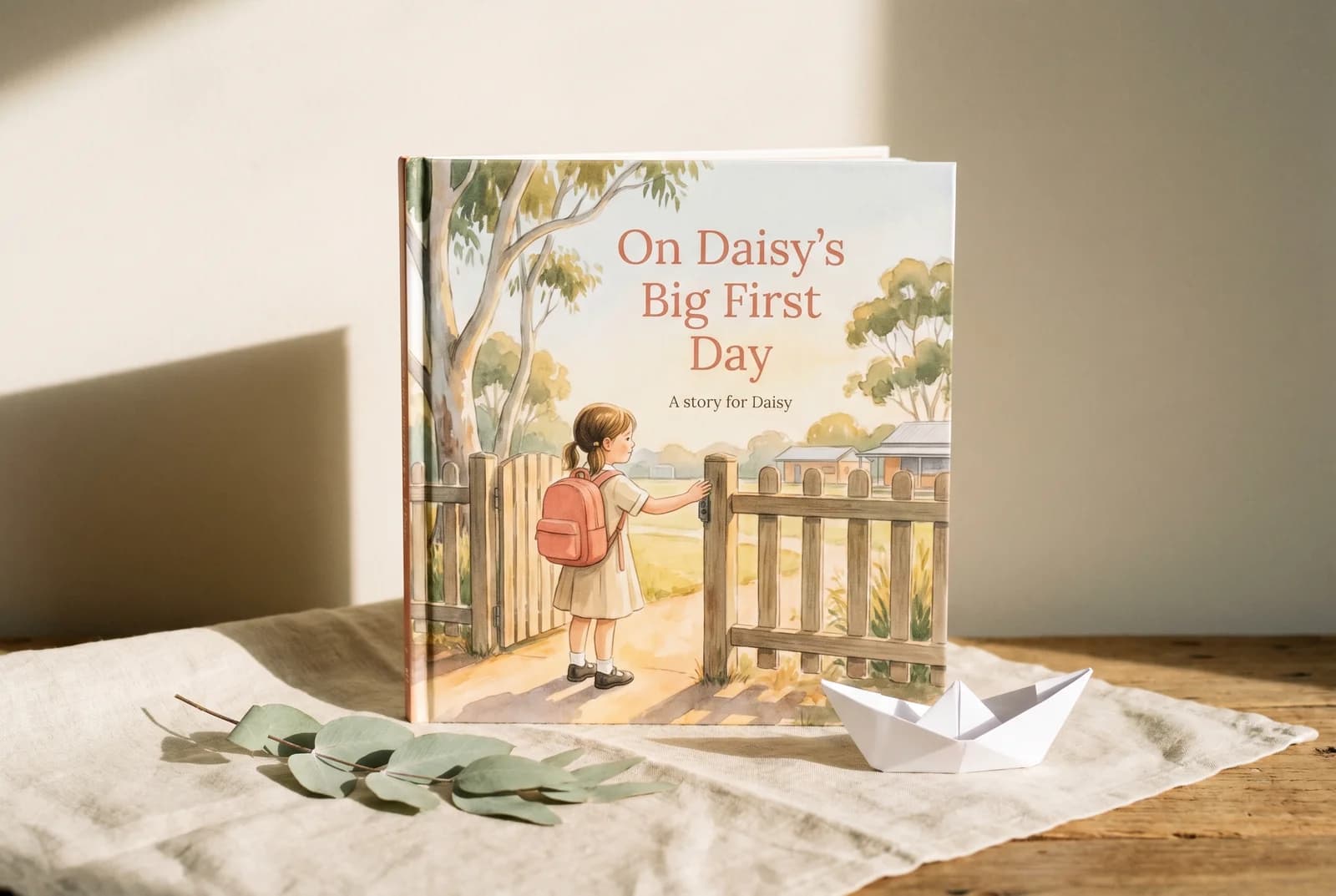 A personalised starting-school storybook example