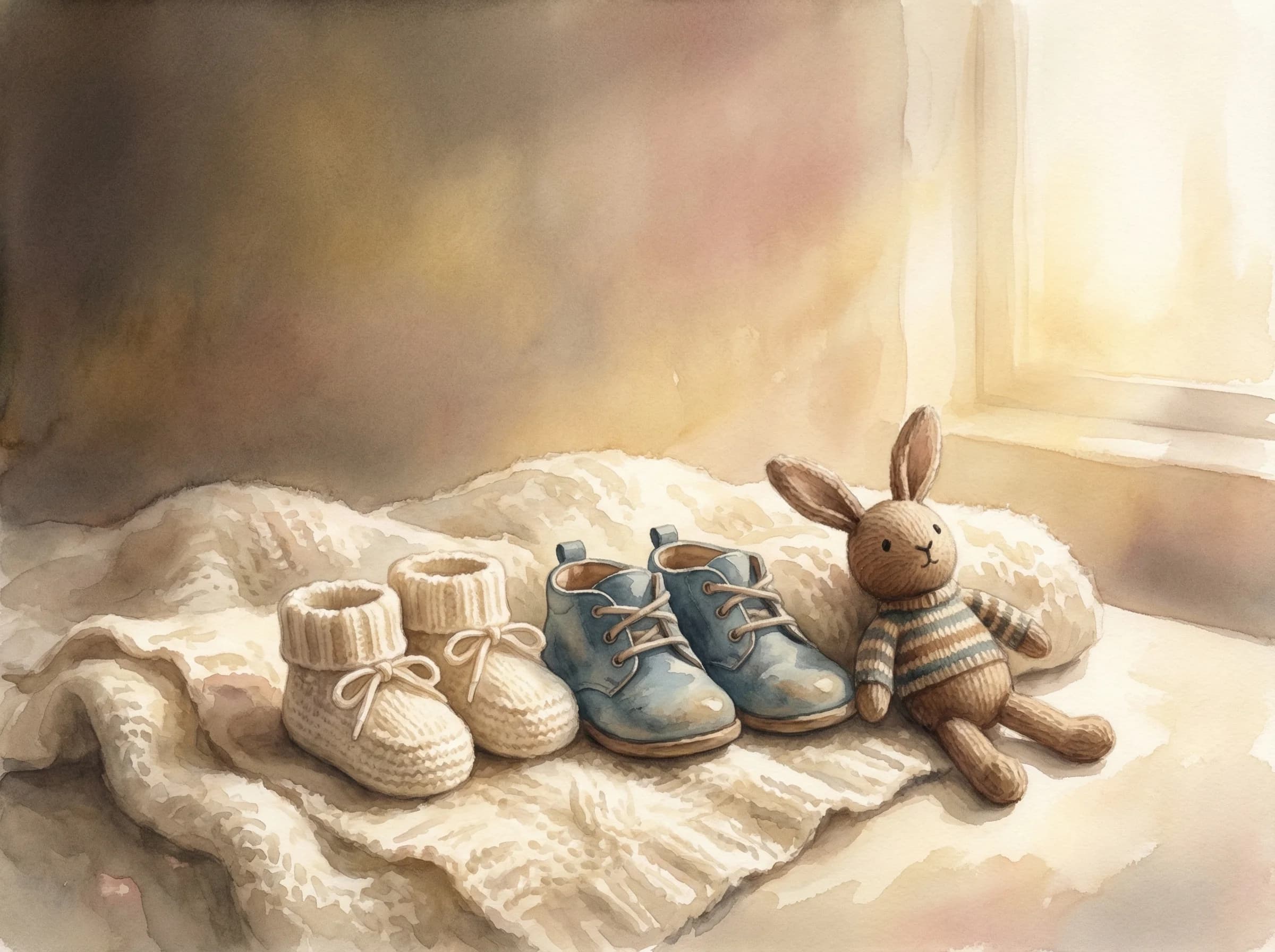 New Sibling occasion storybook illustration