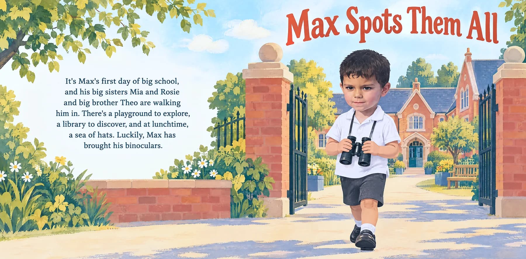 Max Spots Them All: the cover and the blurb